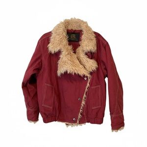 STS medium faux lined new holly rose ranch wear